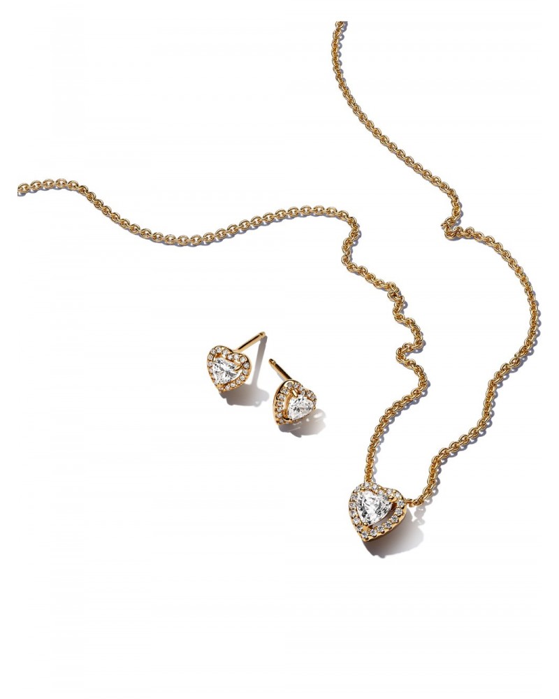Conjunto de Regalo Collar y Pendientes Corazón Brillante Pandora B89A2411