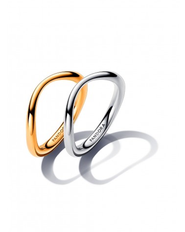 Conjunto de Regalo Anillos Banda Forma Orgánica Pandora B89C2436