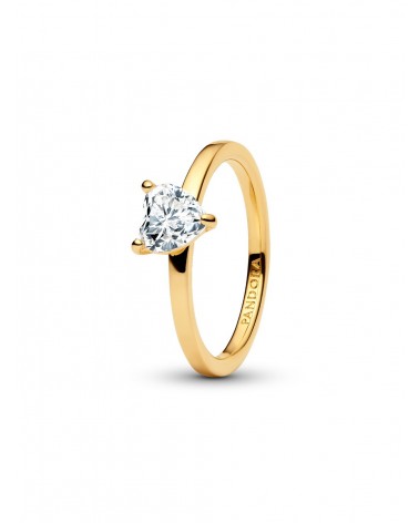 Anillo Pandora Solitario Corazón Brillante 161165C01