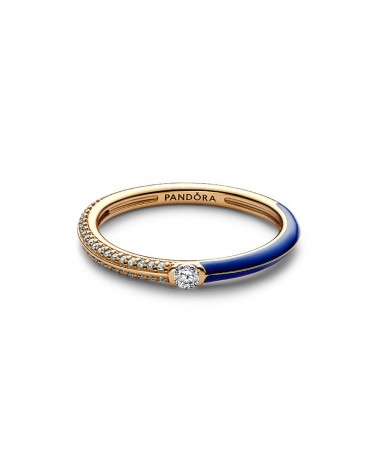 Anillo Pandora Dual Azul y Pavé 162528C01 - foto 2