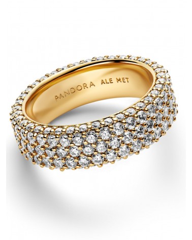 Anillo Pandora Fila Triple en Pavé Grabable 162634C01 - foto 2