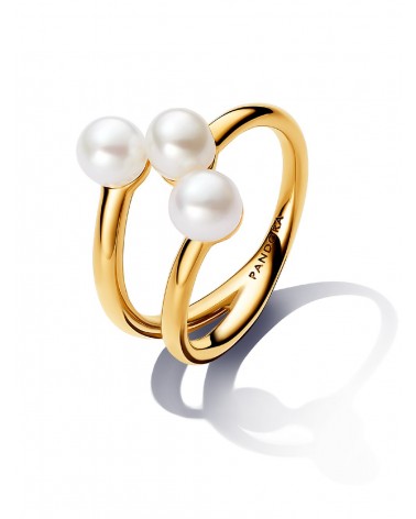 Anillo Pandora Abierto Perla Cultivada de Agua Dulce Tratada 163285C01