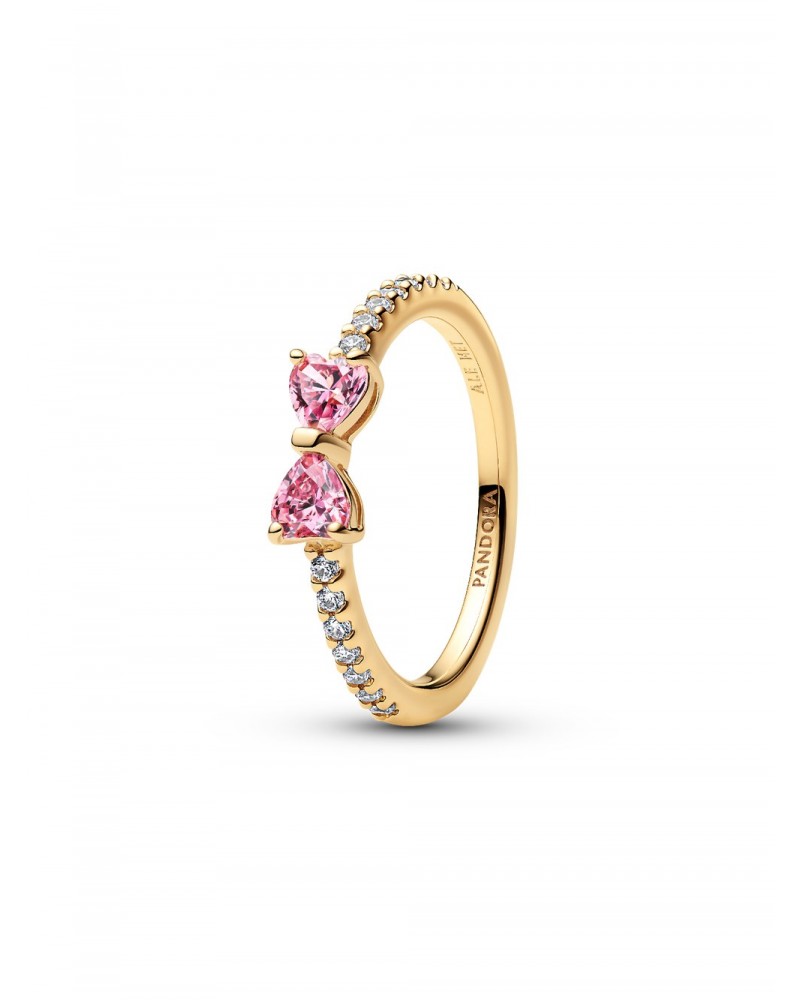 Anillo Pandora Lazo Rosa Brillante 163510C01