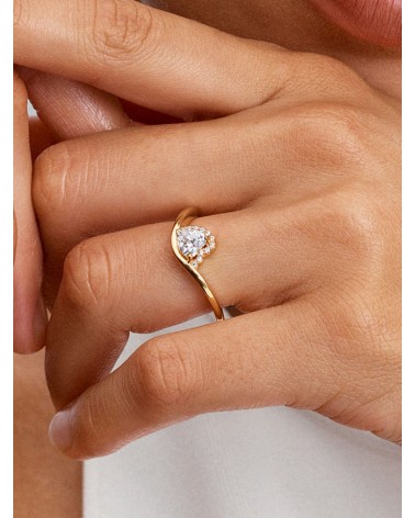 Anillo Pandora Corazón Ondulado 163660C01 - foto 3