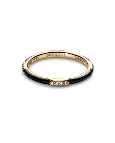 Anillo Pandora Esmalte Negro y Gemas 163686C01 - foto 2
