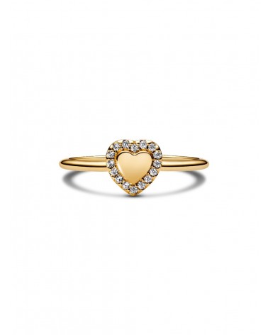 Anillo Pandora Halo y Corazón Grabable 163801C01 - foto 3