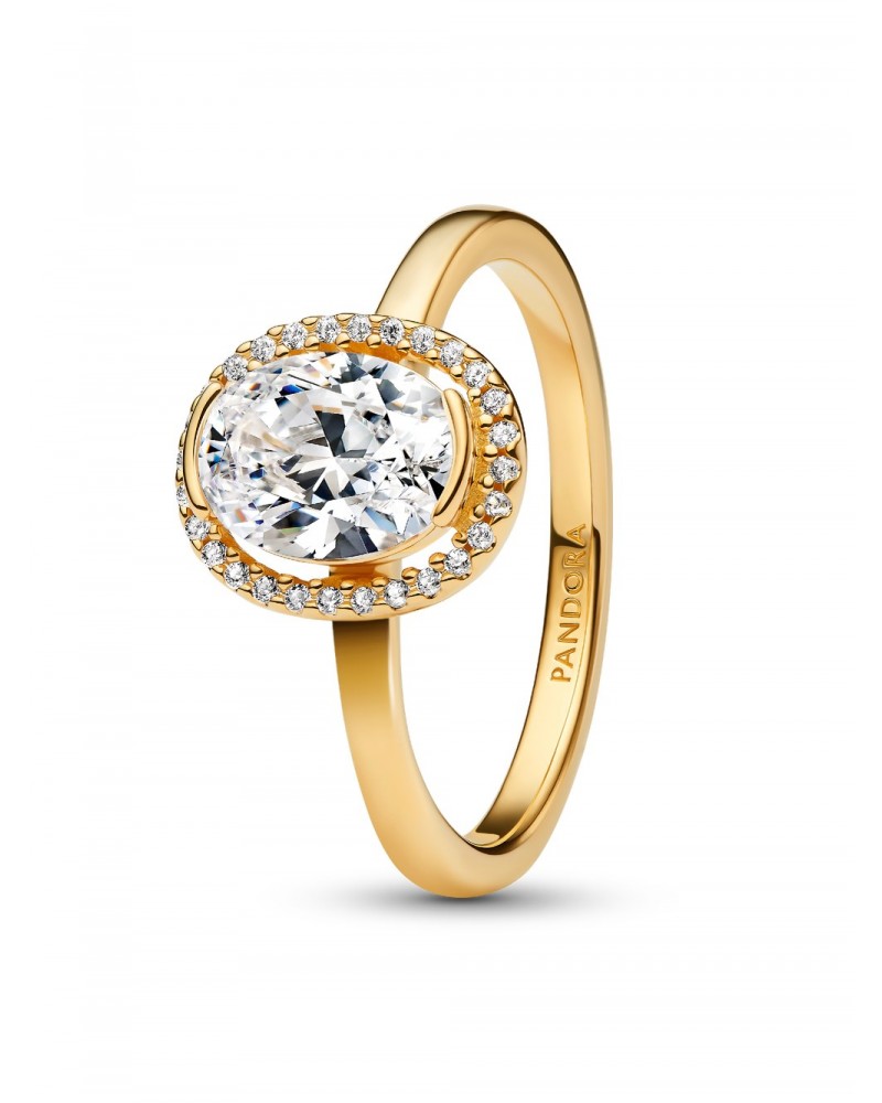 Anillo Pandora Halo Ovalado Brillante 163802C01