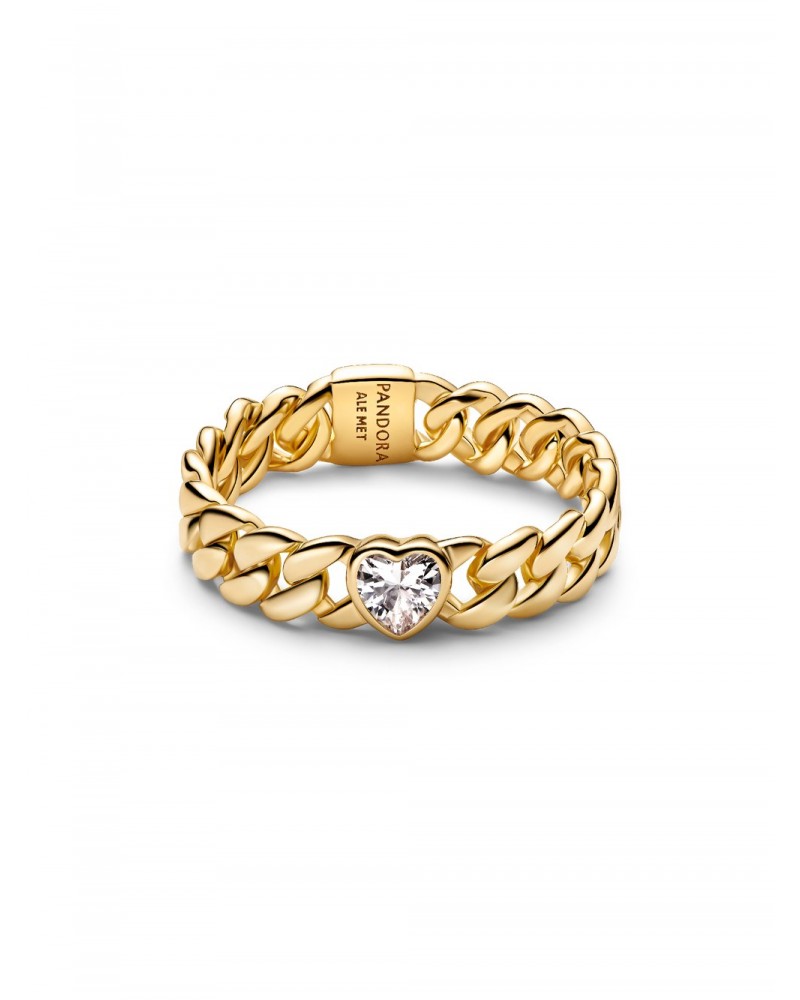 Anillo Pandora Cadena Cubana Corazón 164386C01