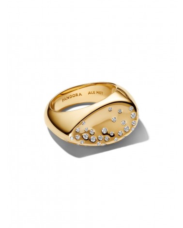 Anillo Pandora Sello Óvalo Abovedado con Gemas Engastadas 164671C01 - foto 2