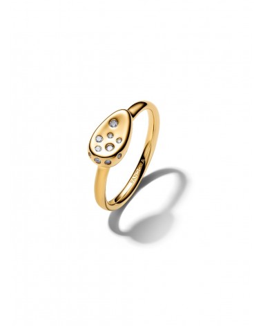 Anillo Pandora Sello Óvalo Pequeño con Gemas Engastadas 164672C01
