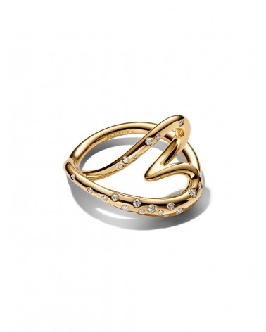 Anillo Pandora Corazón Forma Orgánica con Gemas Engastadas 164675C01 - foto 2