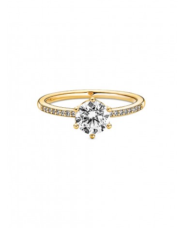 Anillo Pandora Solitario Corona Brillante Transparente 168289C01 - foto 2