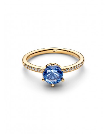 Anillo Pandora Corona Brillante Azul 168289C02 - foto 2
