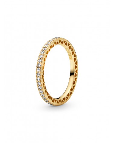 Anillo Pandora Corazones y Brillo 168655C01
