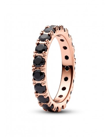 Anillo Pandora Eternity Fila Brillante Negra 180050C02
