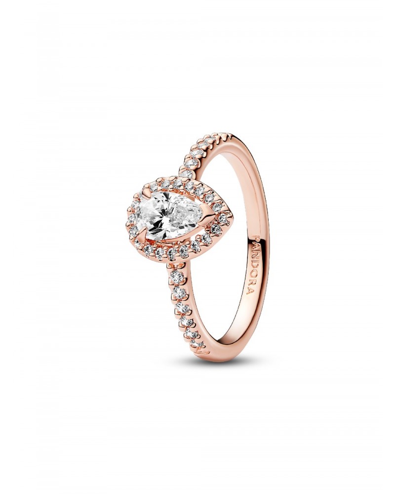 Anillo Pandora Halo Brillante Corte Pera 182835C01