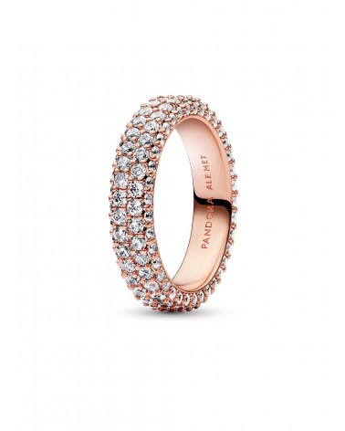 Anillo Pandora Fila Doble en Pavé 182629C01