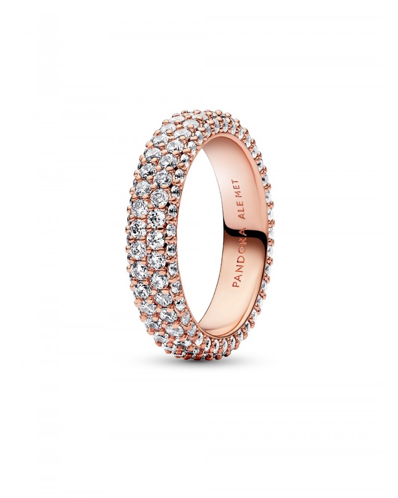 Anillo Pandora Fila Doble en Pavé 182629C01