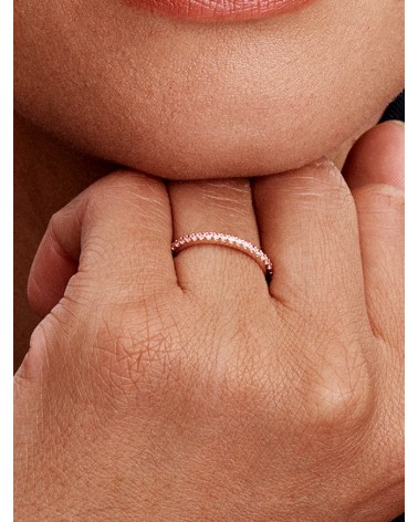 Anillo Pandora Banda Rosa Brillante 182999C01 - foto 3