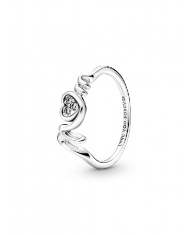 Anillo Pandora Corazón de Madre en Pavé 191149C01