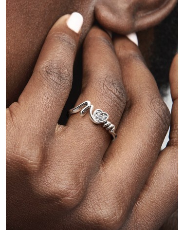 Anillo Pandora Corazón de Madre en Pavé 191149C01 - foto 2
