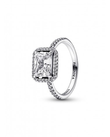 Anillo Pandora Halo Rectangular Brillante 192391C01
