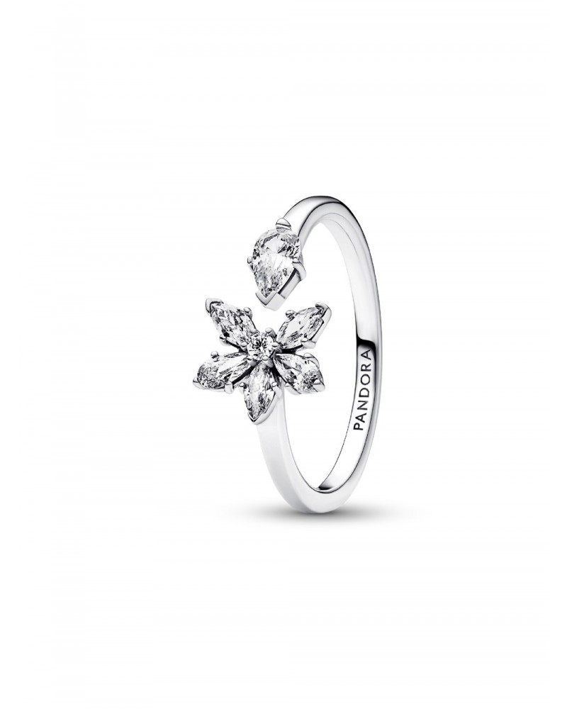 Anillo Pandora Abierto Herbario Brillante 192611C01