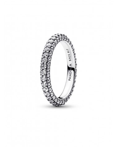 Anillo Pandora Fila en Pavé Grabable 192627C01