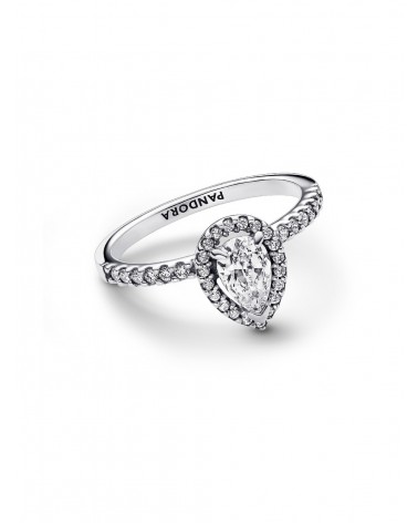 Anillo Pandora Halo Brillante Corte Pera 192835C01 - foto 2