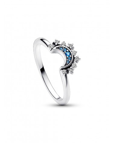 Anillo Pandora Luna Brilla Azul Celestial 192675C01 - foto 2
