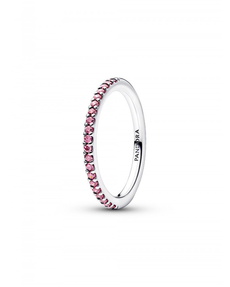 Anillo Pandora Banda Brillante Rosa 192999C02