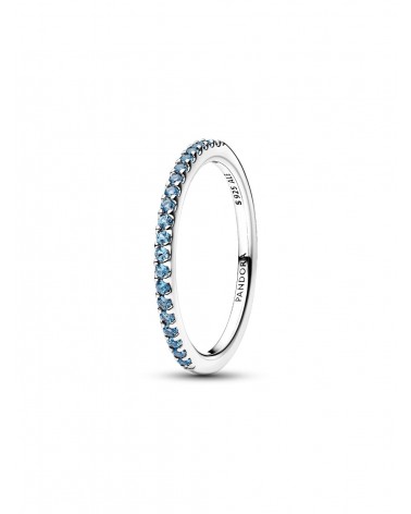 Anillo Pandora Banda Brillante Aguamarina 192999C03