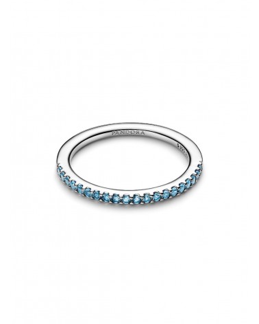Anillo Pandora Banda Brillante Aguamarina 192999C03 - foto 2