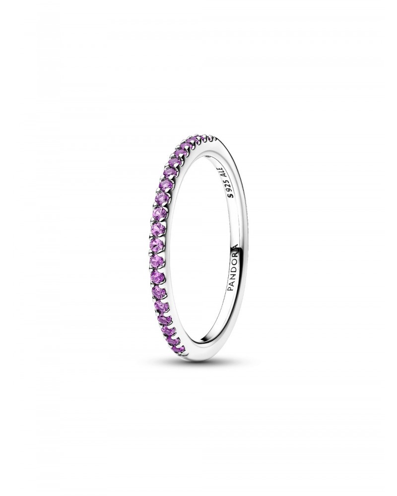 Anillo Pandora Banda Brillante Morado Brillante 192999C04