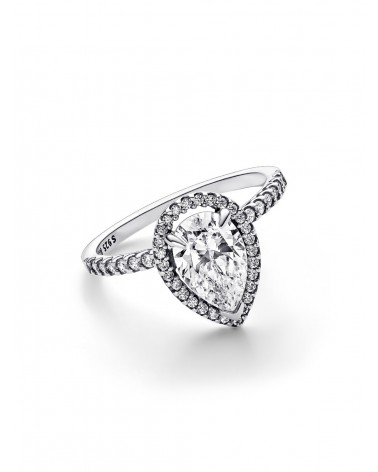 Anillo Pandora Halo Brillante Grande Corte Pera 193012C01 - foto 2