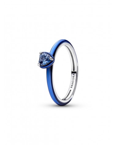 Anillo Pandora Corazón Chakra Azul 193088C03