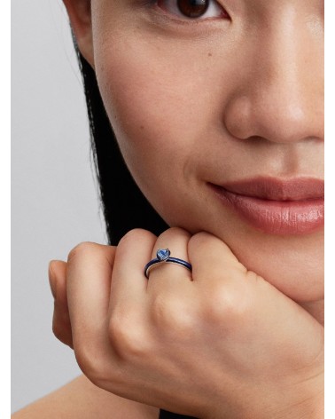 Anillo Pandora Corazón Chakra Azul 193088C03 - foto 3