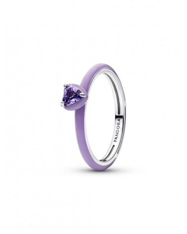 Anillo Pandora Corazón Chakra Morado 193088C04