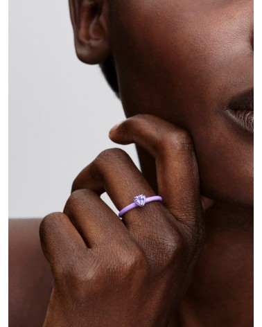 Anillo Pandora Corazón Chakra Morado 193088C04 - foto 3
