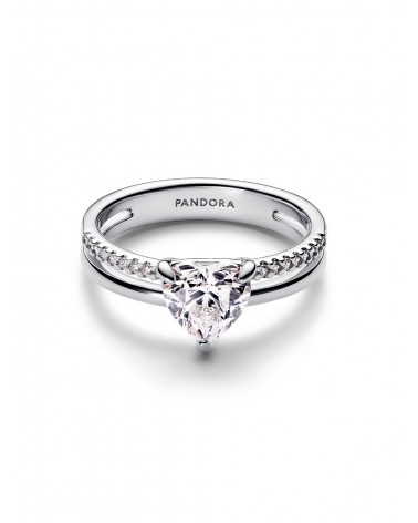 Anillo Pandora Corazón Doble Banda 193100C01 - foto 2