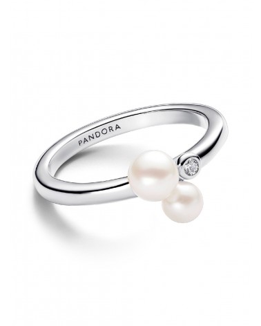 Anillo Pandora Dúo de Perlas Cultivadas de Agua Dulce Tratadas 193156C01 - foto 2