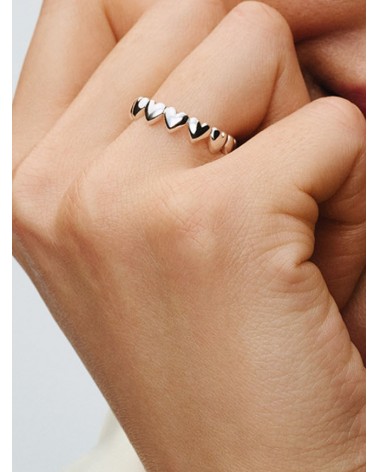 Anillo Pandora Fila de Corazones 193427C00 - foto 3