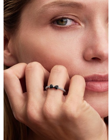 Anillo Pandora Lazo Negro Brillante 193510C03 - foto 3