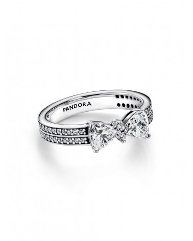 Anillo Pandora Doble Banda Lazo Brillante 193552C01 - foto 2