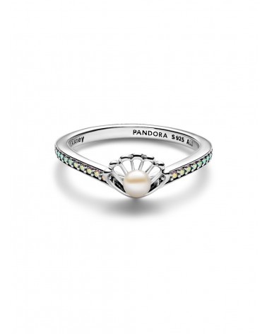 Anillo Pandora Perla Cultivada de Agua Dulce Tratada Concha Princesa Ariel de Disney 193654C01 - foto 2