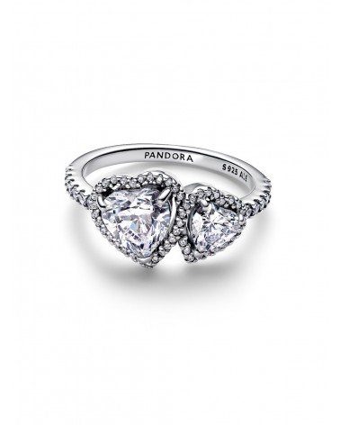 Anillo Pandora Corazones Halo Brillante 193659C01 - foto 2