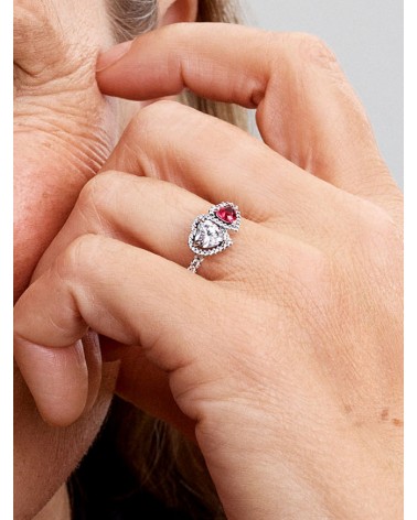 Anillo Pandora Halo Corazones 193662C01 - foto 3