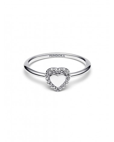 Anillo Pandora Halo y Corazón Grabable 193801C01 - foto 3