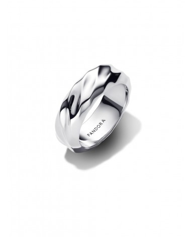 Anillo Pandora Banda Ancha Ondulada 193886C00