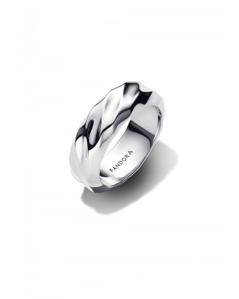 Anillo Pandora Banda Ancha Ondulada 193886C00